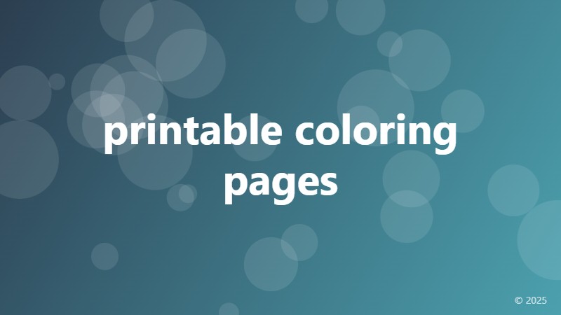 printable coloring pages