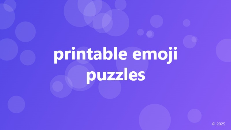 printable emoji puzzles