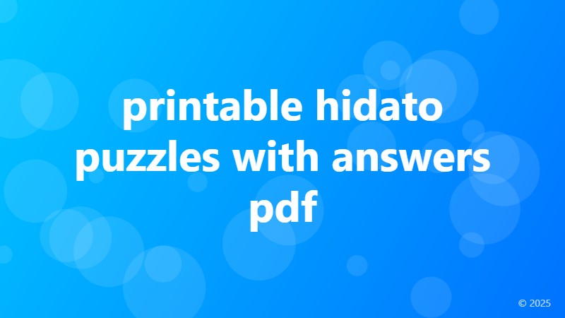 printable hidato puzzles with answers pdf