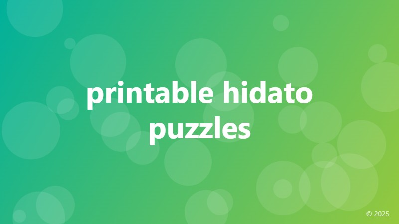 printable hidato puzzles