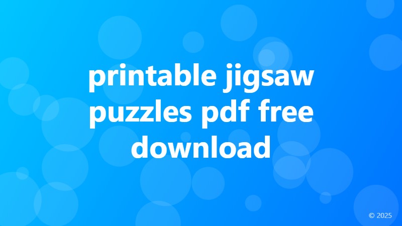 printable jigsaw puzzles pdf free download